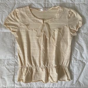 babydoll pointelle top